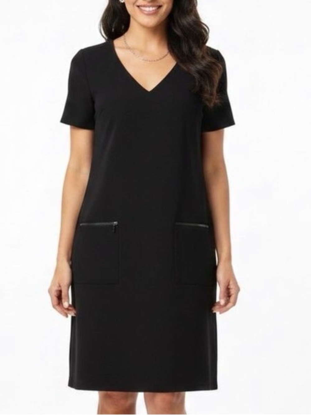 Sanctuary Black V-Neck Shift Dress XL